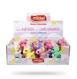 Expositor Llavero Unicornio + Caramelo con Palo Su