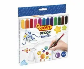 Rotulador Jovidecor Textil Acryl C/12 Colores Surt
