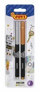 Rotulador Jovidecor Metalic Oro Plata Blister 2 un