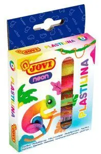 Plastilina Jovi 90 15 Grs Colores Neon Estuche 6 B