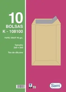 Bolsa Blanca 260X360 100Gr A108100 Tira Silicona P
