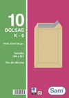 BOLSA KRAFT 184X261 80GR K6 TIRA SILICONA P/10