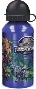 Botella Aluminio 400 Ml Jurassic World Azul