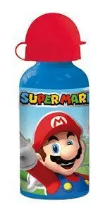 Botella Aluminio Pequeña 400 Ml Super Mario