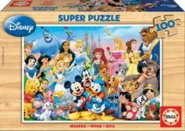 Puzzle Educa 100 Pzas. Madera Familia Disney