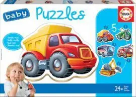 Vehiculos Baby Puzzles. (5 Puzzles/3,4,5 Pzas)
