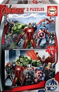 Puzzle 2X100 Piezas Avengers