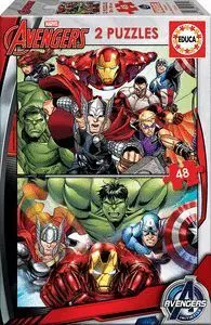 Puzzle 2X48 Piezas Marvel Avengers
