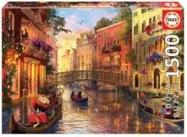 Puzzle Educa 1500 Piezas Atardecer en Venecia