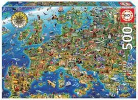 Puzzle Educa 500 Pzas Mapa Europa