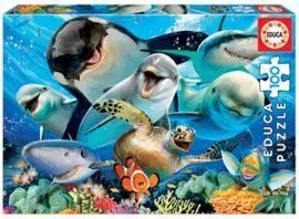 Puzzle 100 Piezasselfie Bajo el Agua