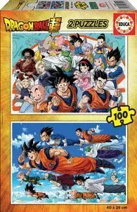 Puzzle 2X100 Piezas Dragon Ball