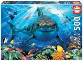 Puzzle Educa 500 Piezas Gran Tiburon Blanco
