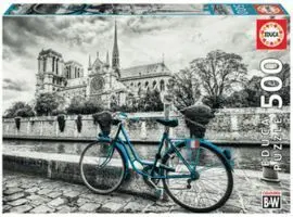 Puzzle Educa 500 Piezas Bicicleta Cerca de Notre D