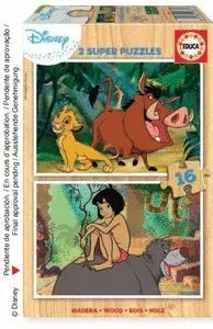 Puzzle Educa Madera 2X16 Disney Classics