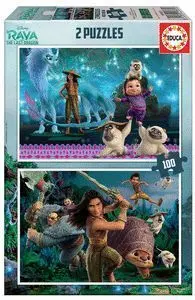 Puzzle Educa Infantil 2X100 Piezas Raya The Last