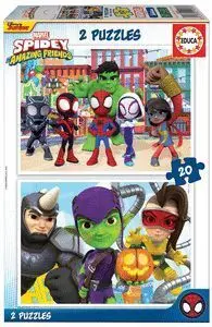 Puzzle Educa 2X20 Piezas Spidey His Amazing Frie