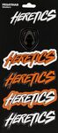 DISPLAY 5 PEGATINAS TEAM HERETICS