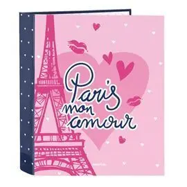 Carpeta Folio 4 Anillas Lomo Ancho Safta Paris