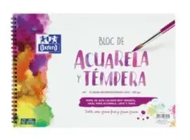 Bloc Acuarela A4 Tapa Dura A4+ 10H Liso 300G