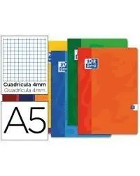 Libreta Grapada A5 4 mm 48H Cuadro 4Mm Oxford School