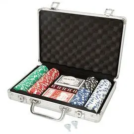Juego Poker 200 Pzas en Maletin Metal Cb Games