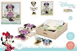 Disney Puzzle Madera Trajes 19 Piezas Woomax Minni