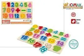Puzzle Madera Numeros Woomax