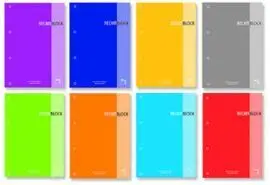Recambio A4 80H 90Gr Cuadro 5Mm 4/T Colores Surtid