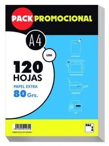 Recambio A4 100+20H 80Gr Cuadro 4Mm