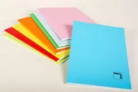 Libreta A4 Grapada Gofrada Cuadro 4Mm 70G 48H Nara