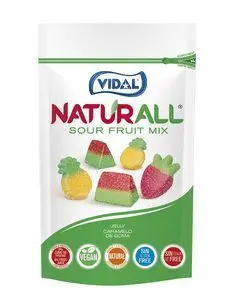 Golosina Surtido Acido Vegano. Caja 10 Bolsas 180G