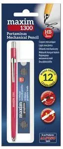 Portaminas Maxim 2 Mmhb y Caja Docena Minas 2 mm B