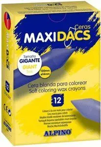 Ceras Maxidacs C/12 Amarillo Claro