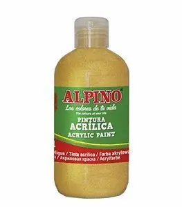 Pintura Acrilica Escolar Botella 250 Ml Oro