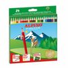 CAJA LAPICES COLORES ALPINO 24 UNIDADES