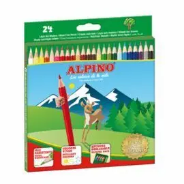 Caja Lapices Colores Alpino 24 Unidades