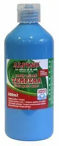 Tempera Liquida Alpino 500Ml Azul Cyan
