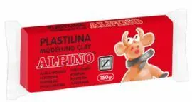 Plastilina Alpino 150Gr Rojo