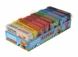 Plastilina 50 Gr Alpino Colores Bandeja 10