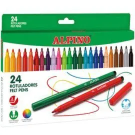 Rotulador Alpino 24 Colores Surtidos 2022