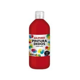 Pintura Dedos Botella 500 Ml Rojo
