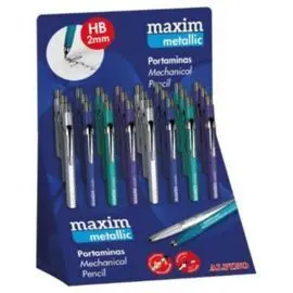 Expositor 24 Portaminas Alpino Maxim 2 mm Metallic