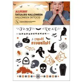 Lamina Tattoo Metallic Halloween Diseños Variados
