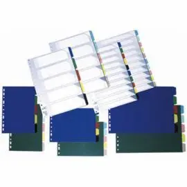 Juego Separadores A4 10 Pos. 16 Tal. opaco