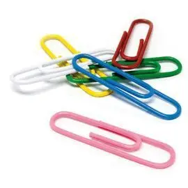Caja 100 Clips Kores Plastificados 32Mm Colores Su