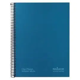 Cuaderno Forrado A4 Azul 80H 80G Rayado Microperfo