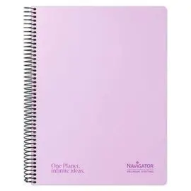 Cuaderno Contracolado A4 Lavanda 80 H 80 Gr Cuadro