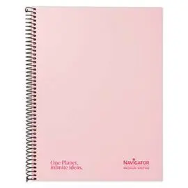 Cuaderno Forrado A4 Rosa 120H 80G Rayado Microp 5