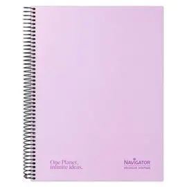 Cuaderno For A4 Lavanda 120H 80G Cuadro 5Mm Micro